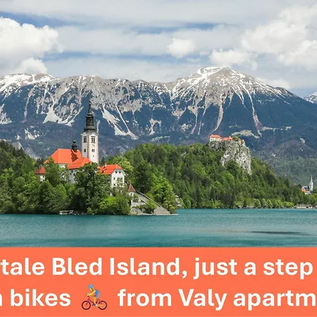 Valy - Relaxing Terrace & Near Lägenhet Bled