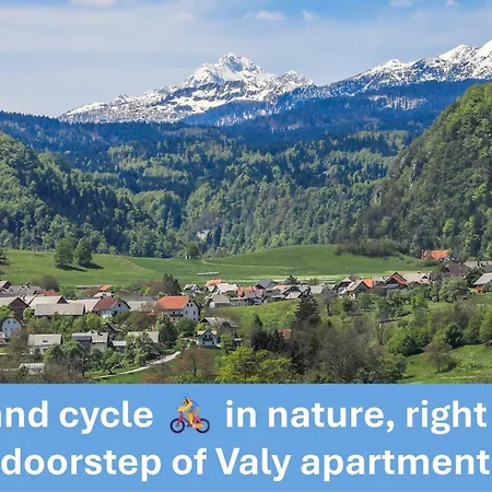 Apartmán Valy - Free Bikes, Relaxing Terrace & Near Bled